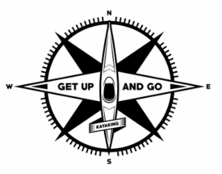 N S E W GET UP AND GO KAYAKING logo