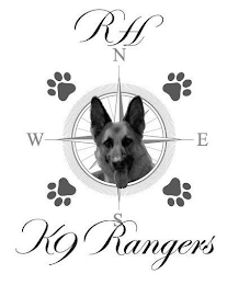 N S E W RH K9 RANGERS logo