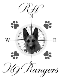 N S E W RH K9 RANGERS logo