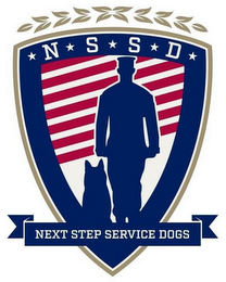 N S S D NEXT STEP SERVICE DOGS logo