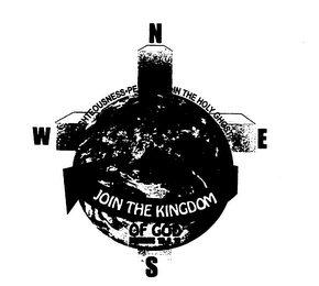 N S W E JOIN THE KINGDOM OF GOD ROMANS 10:9,10 RIGHTEOUSNESS PEACE JOY IN THE HOLY GHOST logo