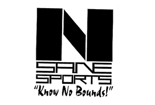 N SANE SPORTS "KNOW NO BOUNDS!" logo