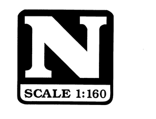 N SCALE 1:160 logo