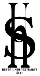 N U S NEVER UNDERESTIMATE $ELF logo