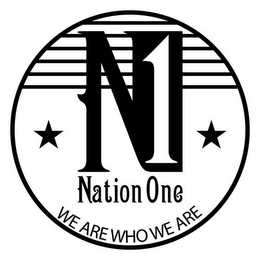 N1 NATION ONE WE ARE WHO WE ARE logo