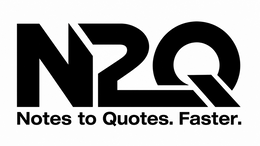 N2Q NOTES TO QUOTES. FASTER. logo