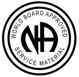 NA WORLD BOARD APPROVED SERVICE MATERIAL logo