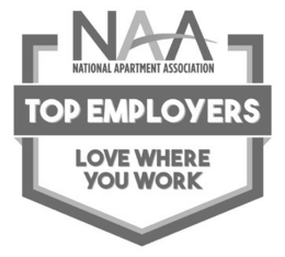 NAA NATIONAL APARTMENT ASSOCIATION TOP EMPLOYERS LOVE WHERE YOU WORK logo
