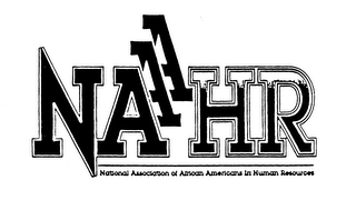 NAAAHR NATIONAL ASSOCIATION OF AFRICAN AMERICANS IN HUMAN RESOURCES logo