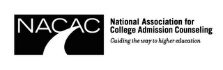 NACAC NATIONAL ASSOCIATION FOR COLLEGE ADMISSION COUNSELING GUIDING THE WAY TO HIGHER EDUCATION logo