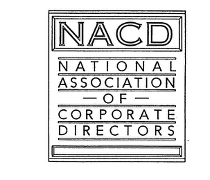 NACD NATIONAL ASSOCIATION OF CORPORATE DIRECTORS logo