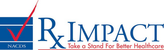 NACDS RXIMPACT TAKE A STAND FOR BETTER HEALTHCARE logo