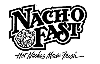 NACH-O FAST HOT NACHOS MADE FRESH logo