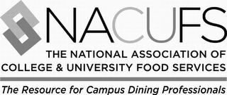 NACUFS THE NATIONAL ASSOCIATION OF COLLEGE & UNIVERSITY FOOD SERVICES THE RESOURCE FOR CAMPUS DINING PROFESSIONALS logo