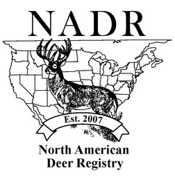 NADR EST. 2007 NORTH AMERICAN DEER REGISTRY logo