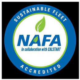 NAFA IN COLLABORATION WITH CALSTART SUSTAINABLE FLEET ACCREDITED logo