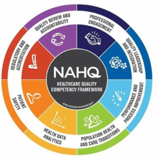NAHQ HEALTHCARE QUALITY COMPETENCY FRAMEWORK NATIONAL ASSOCIATION FOR HEALTHCARE QUALITY PROFESSIONAL ENGAGEMENT QUALITY LEADERSHIP AND INTEGRATION PERFORMANCE AND PROCESS IMPROVEMENT POPULATION HEALTH AND CARE TRANSITIONS HEALTH DATA ANALYTICS PATIENT SAFETY REGULATORY AND ACCREDITATION QUALITY REVIEW AND ACCOUNTABILITY