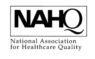 NAHQ NATIONAL ASSOCIATION FOR HEALTHCARE QUALITY logo