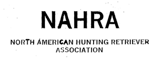 NAHRA NORTH AMERICAN HUNTING RETRIEVER ASSOCIATION logo
