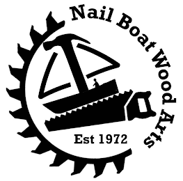 NAIL BOAT WOOD ARTS EST 1972 logo
