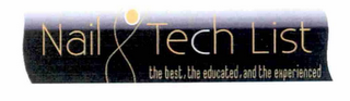 NAIL TECH LIST THE BEST, THE EDUCATED, AND THE EXPERIENCED logo