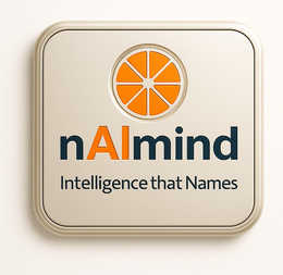 NAIMIND INTELLIGENCE THAT NAMES logo