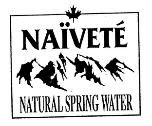 NAIVETE NATURAL SPRING WATER logo