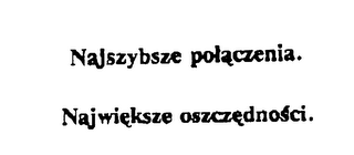 NAJSZYBSZE POLACZENIA. NAJWIEKSZE OSZCZEDNOSCI. logo