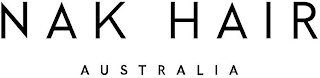 NAK HAIR AUSTRALIA logo