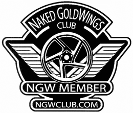 NAKED GOLDWINGS CLUB NGW MEMBER NGWCLUB.COM logo