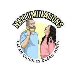 NALLUMINATIONS CLEAN CANDLES CLEAN JOKES logo