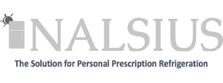 NALSIUS THE SOLUTION FOR PERSONAL PRESCRIPTION REFRIGERATION logo