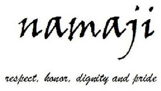 NAMAJI RESPECT, HONOR, DIGNITY AND PRIDE logo
