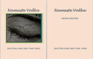 NAMASTE VODKA VE NAMASTE VODKA DRINK POSITIVE INVITING CARE FREE TEAR TIMES logo