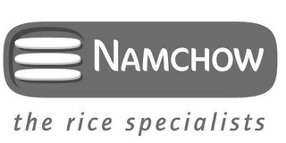 NAMCHOW THE RICE SPECIALISTS logo