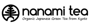 NANAMI TEA ORGANIC JAPANESE GREEN TEA FROM KYOTO logo