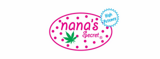NANA'S SECRET HIGH POTENCY logo