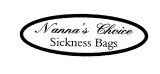 NANNA'S CHOICE SICKNESS BAGS logo