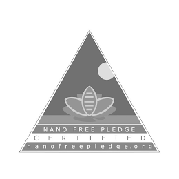NANO FREE PLEDGE CERTIFIED NANOFREEPLEDGE.ORG logo