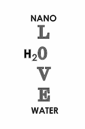 NANO LOVE WATER H2O logo