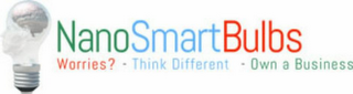 NANOSMARTBULBS WORRIES - THINK DIFFERENT - OWN A BUSINESS logo