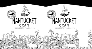 NANTUCKET CRAN CRANBERRY VODKA SODA SPOUTER NANTUCKET CRAFT COCKTAILS TRIPLE EIGHT EST. 2020 logo
