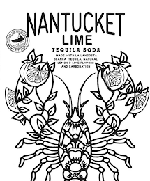 NANTUCKET LIME TEQUILA SODA MADE WITH LA LANGOSTA BLANCA TEQUILA, NATURAL LEMON & LIME FLAVORS AND CARBONATION NANTUCKET CRAFT COCKTAILS TRIPLE EIGHT EST. 2020 logo
