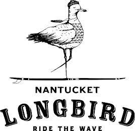 NANTUCKET LONGBIRD RIDE THE WAVE logo