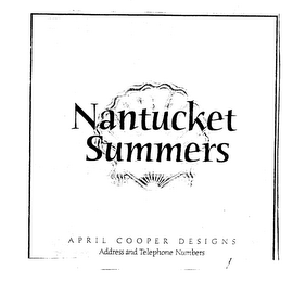 NANTUCKET SUMMERS APRIL COOPER DESIGNS ADDRESS AND TELEPHONE NUMBERS logo