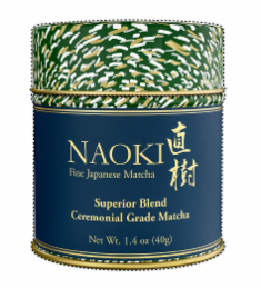 NAOKI FINE JAPANESE MATCHA SUPERIOR BLEND CEREMONIAL GRADE MATCHA NET WT. 1.4 OZ (40G) logo
