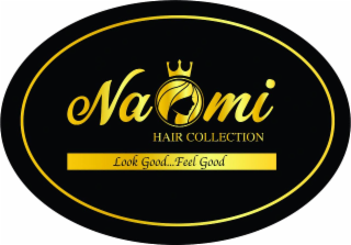 NAOMI HAIR COLLECTION  LOOK GOOD... FEEL GOOD logo