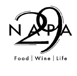 NAPA 29 FOOD | WINE | LIFE logo