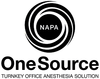NAPA ONESOURCE TURNKEY OFFICE ANESTHESIA SOLUTION logo