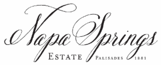 NAPA SPRINGS ESTATE PALISADES 1881 logo